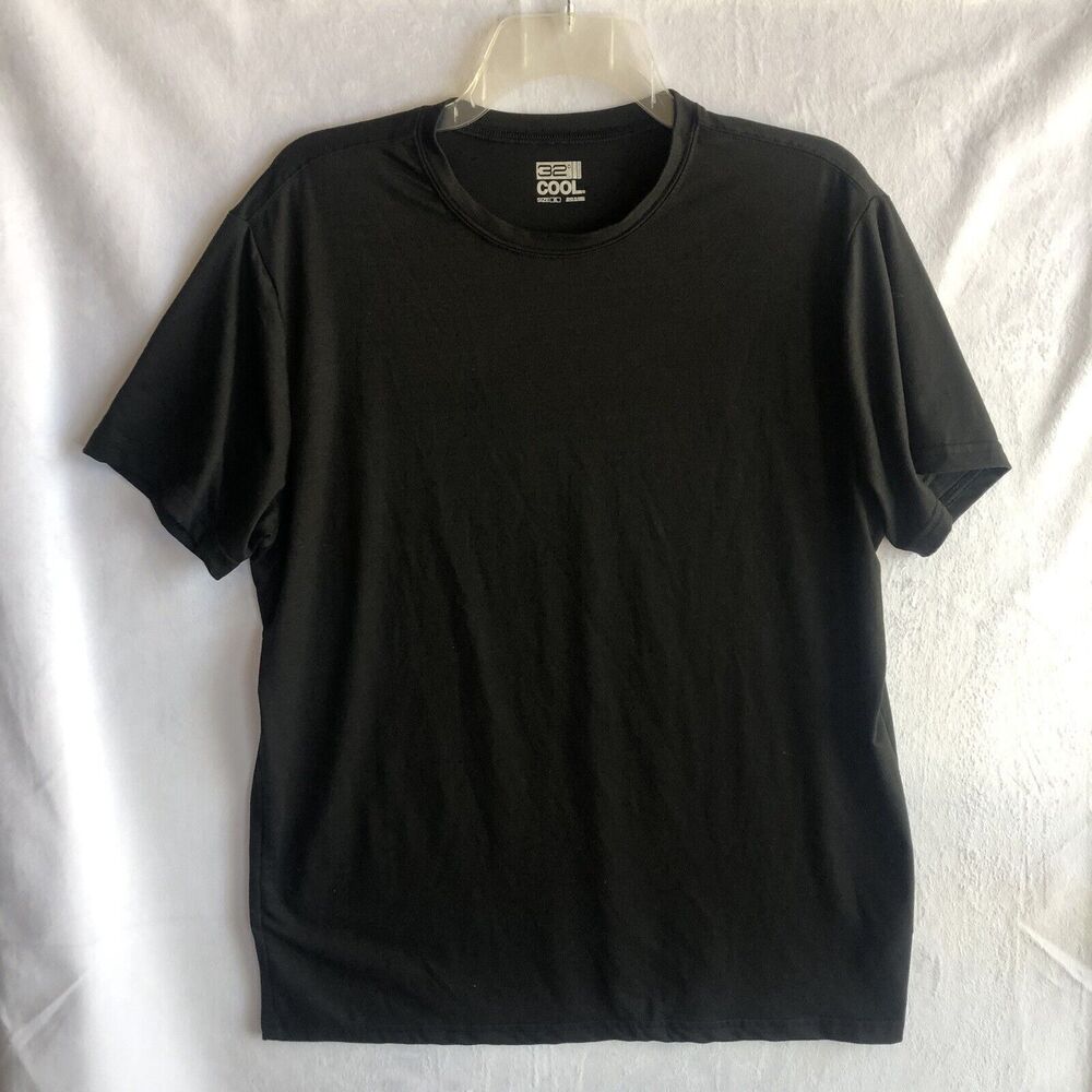 3-pack 32 Degrees Cool Black Base Layer Shirts, Short-Sleeves, Size XL